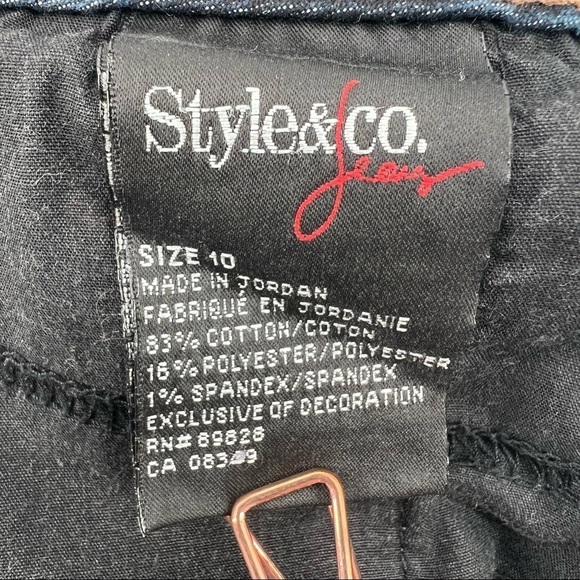 Style & Co. Tummy Control Bermuda Jean Shorts Size 10 Women's - Picture 2 of 6